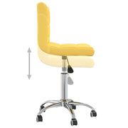 Mustard Yellow Fabric Swivel Office Chair V7009 Vetonek