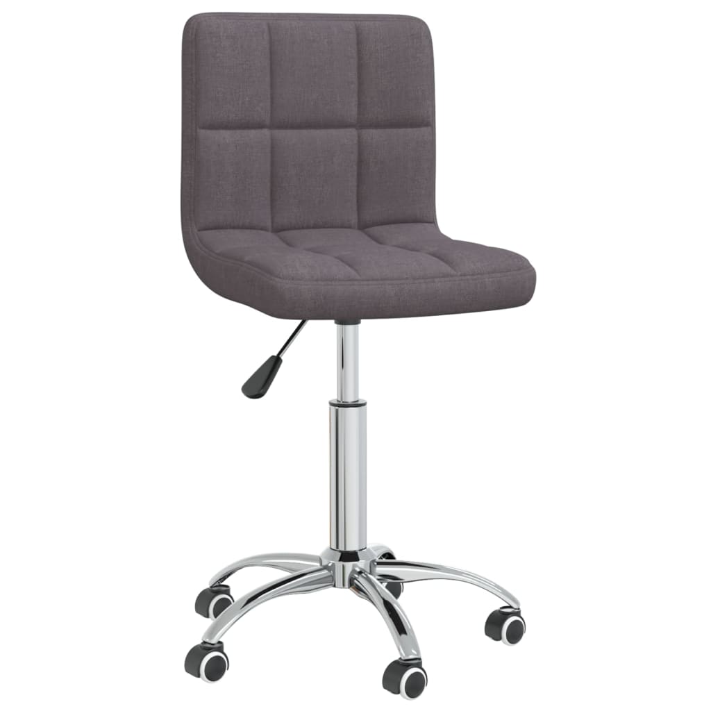 Silla de oficina giratoria tela gris taupe vidaXL