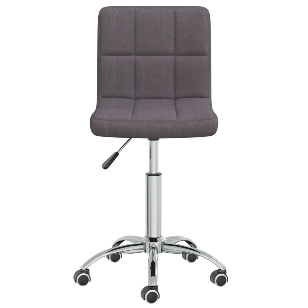 Silla de oficina giratoria tela gris taupe vidaXL