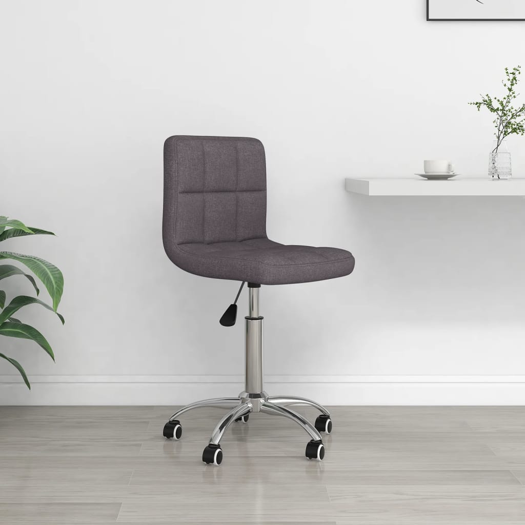 Vetonek Silla de oficina giratoria tela gris taupe