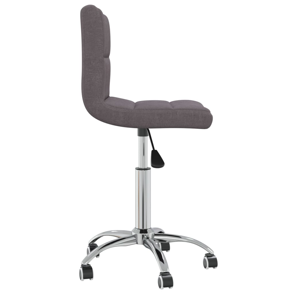 Silla de oficina giratoria tela gris taupe vidaXL