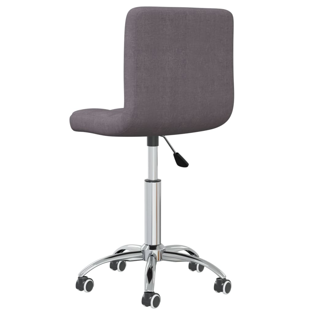 Silla de oficina giratoria tela gris taupe vidaXL