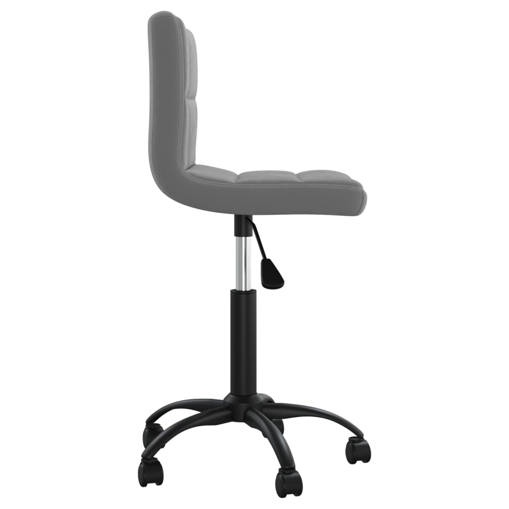 Silla de oficina giratoria de terciopelo gris oscuro vidaXL