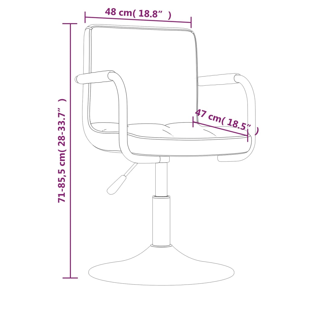 Taburete de cocina de terciopelo gris claro vidaXL