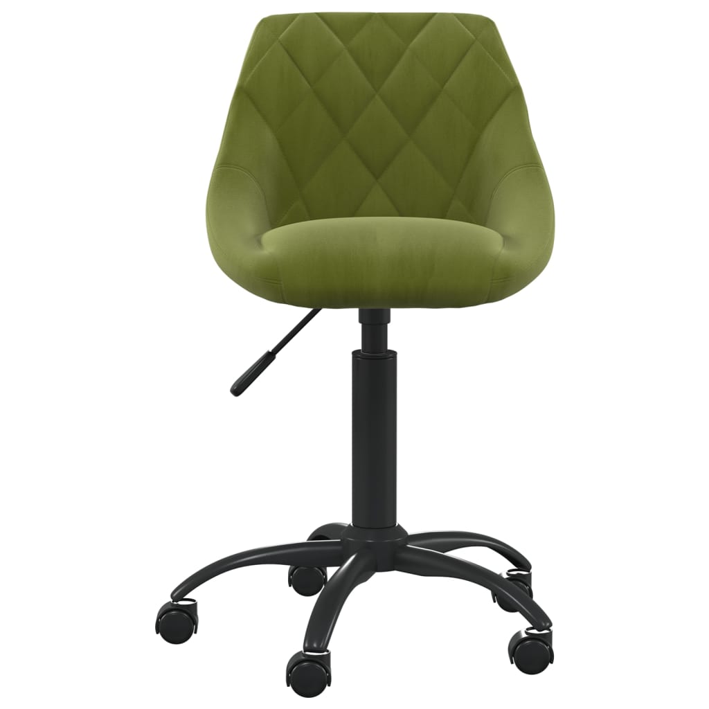 Light green velvet dining chair