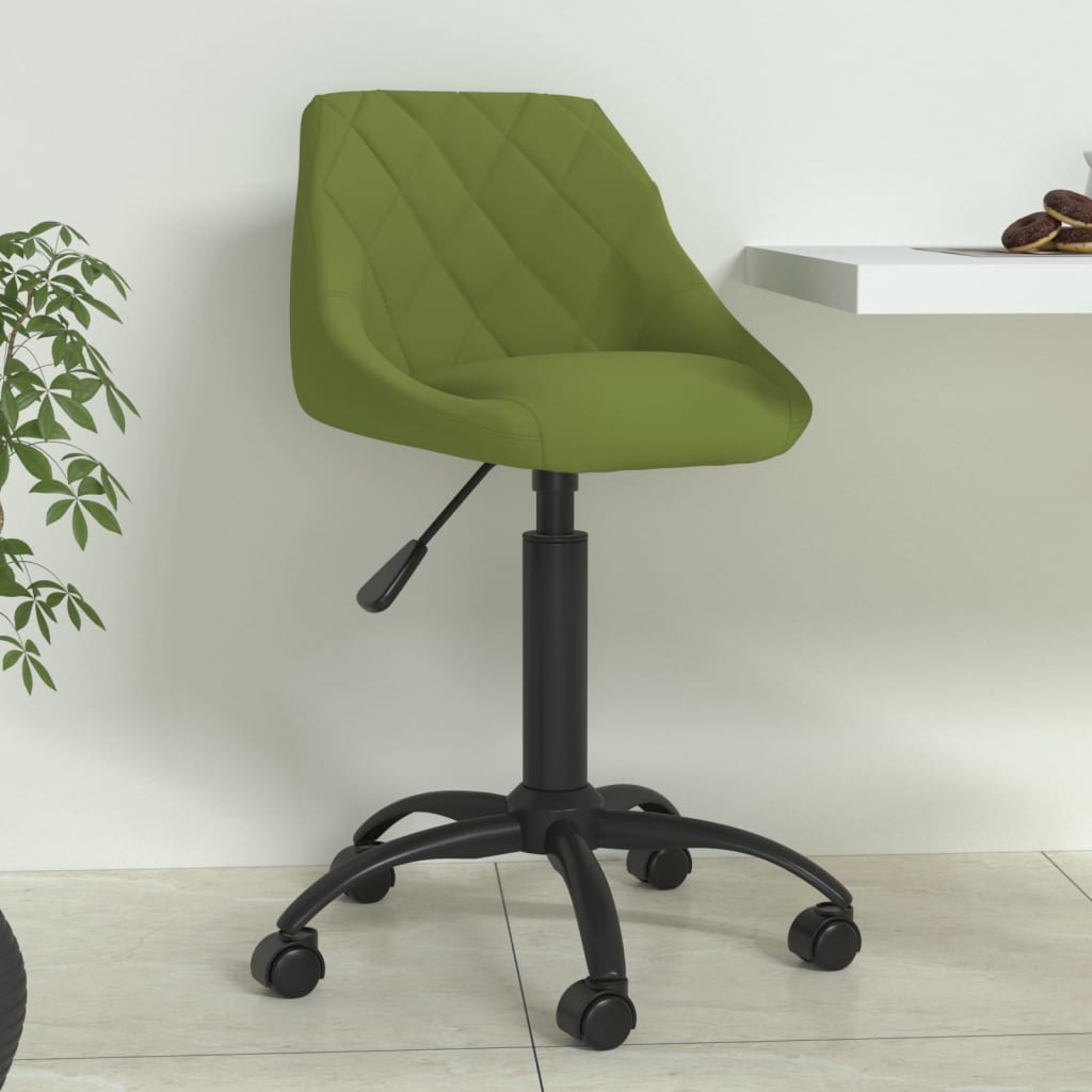 Vetonek Silla de comedor de terciopelo verde claro