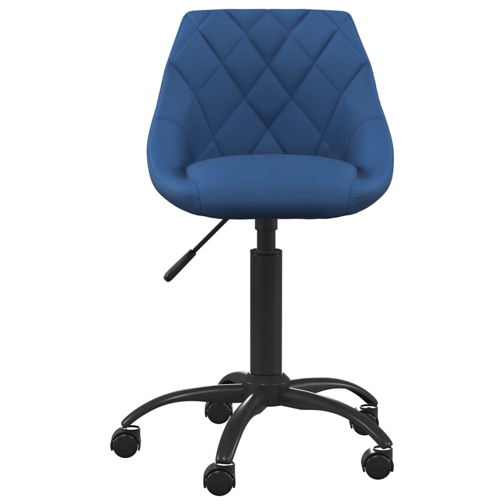 Silla de comedor de terciopelo azul vidaXL