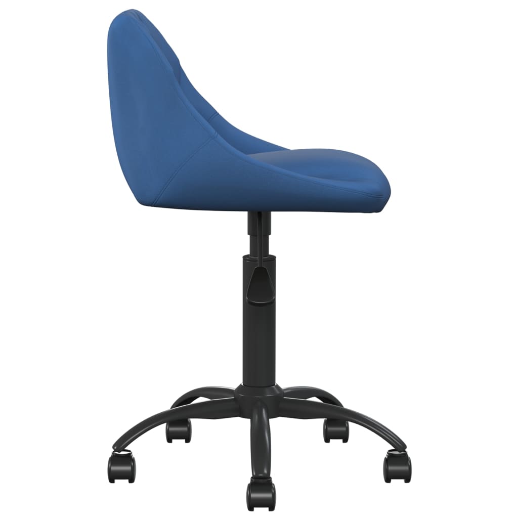 Silla de comedor de terciopelo azul vidaXL