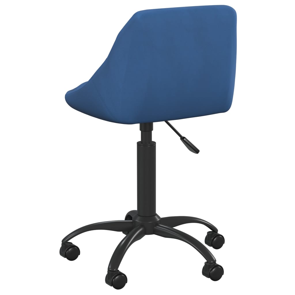 Silla de comedor de terciopelo azul vidaXL