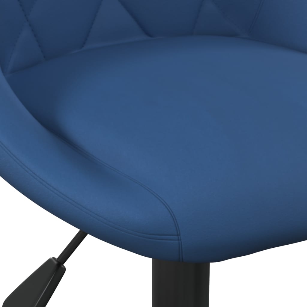 Silla de comedor de terciopelo azul vidaXL