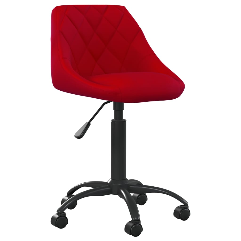 Silla de comedor terciopelo rojo tinto vidaXL