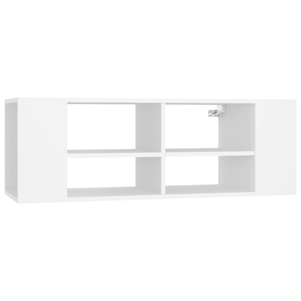 Mueble de pared para TV madera blanco 102x35x35cm vidaXL