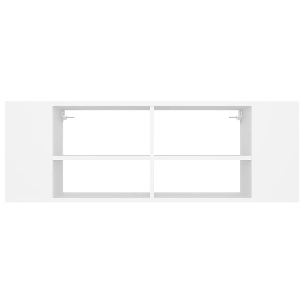 Mueble de pared para TV madera blanco 102x35x35cm vidaXL