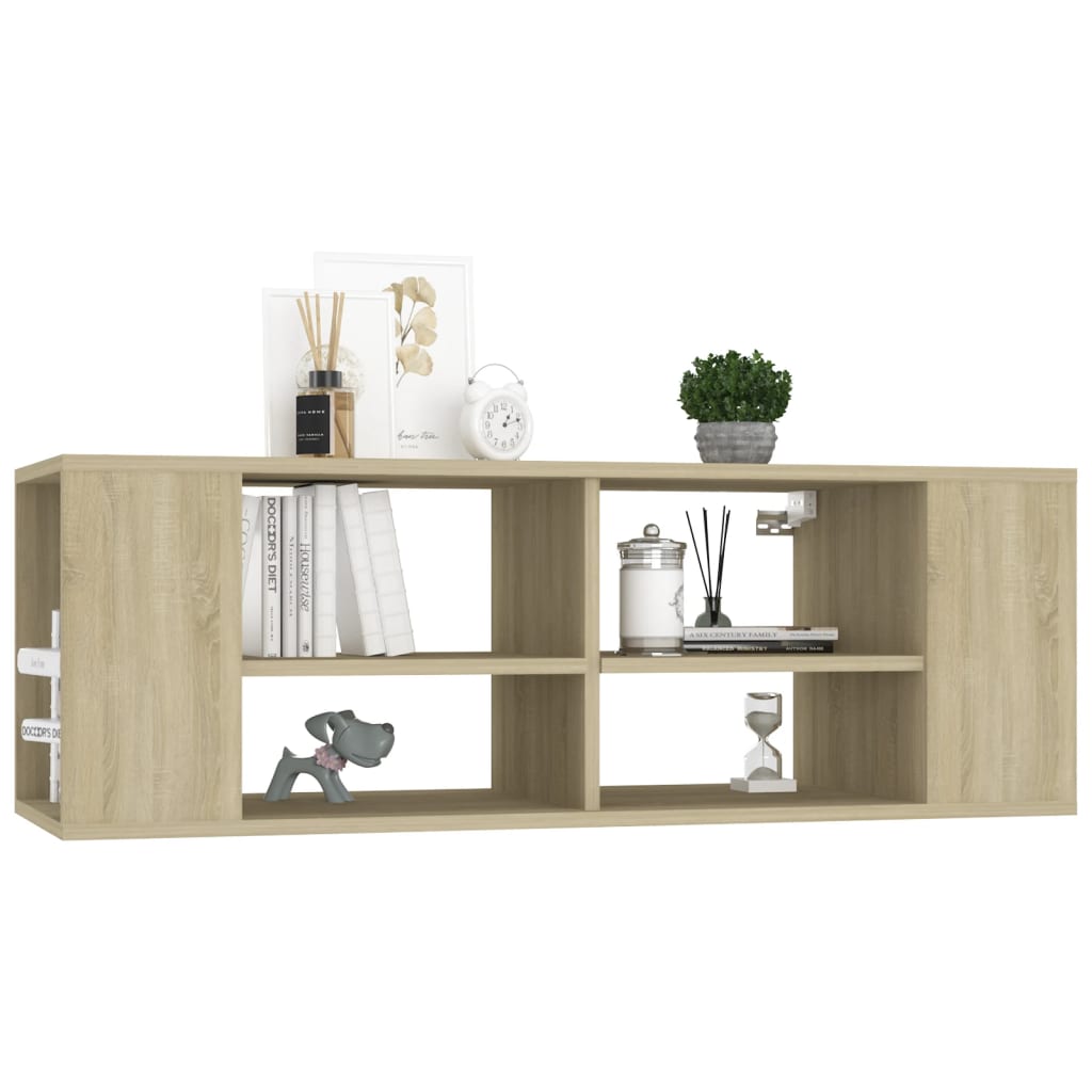 Wall Wood Wall Oak Sonoma 102x35x35 cm