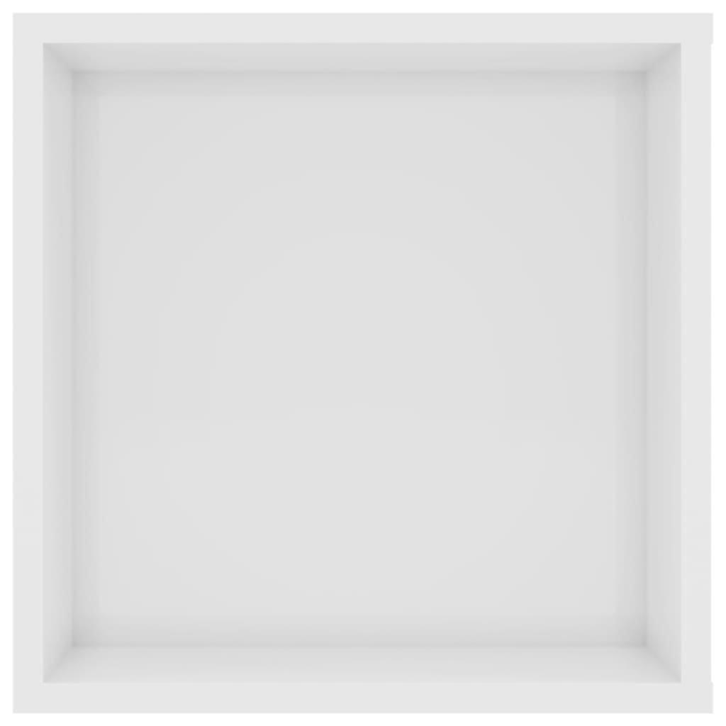 Mueble de pared para TV blanco brillo 102x35x35cm vidaXL