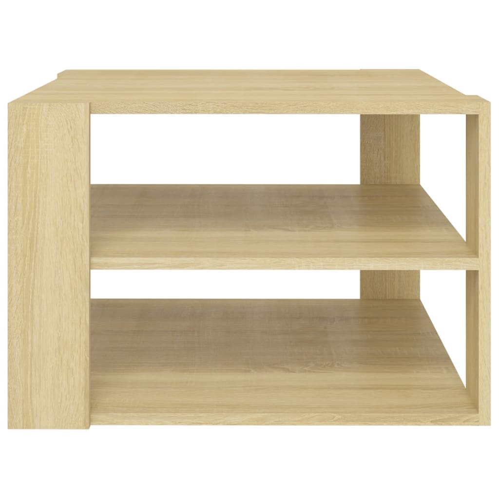 Mesa de centro madera roble Sonoma 60x60x40 cm vidaXL