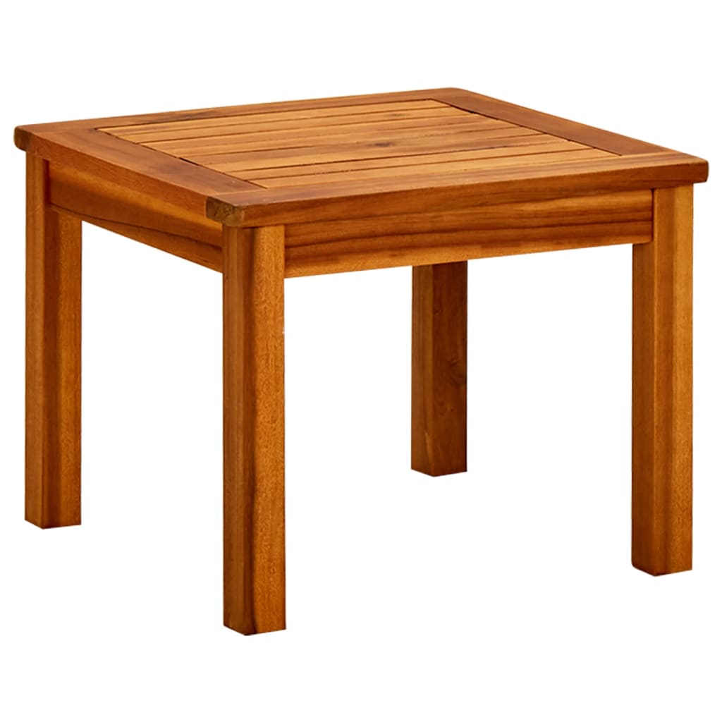 Vetonek Mesa de centro de jardín madera maciza de acacia 45x45x36 cm