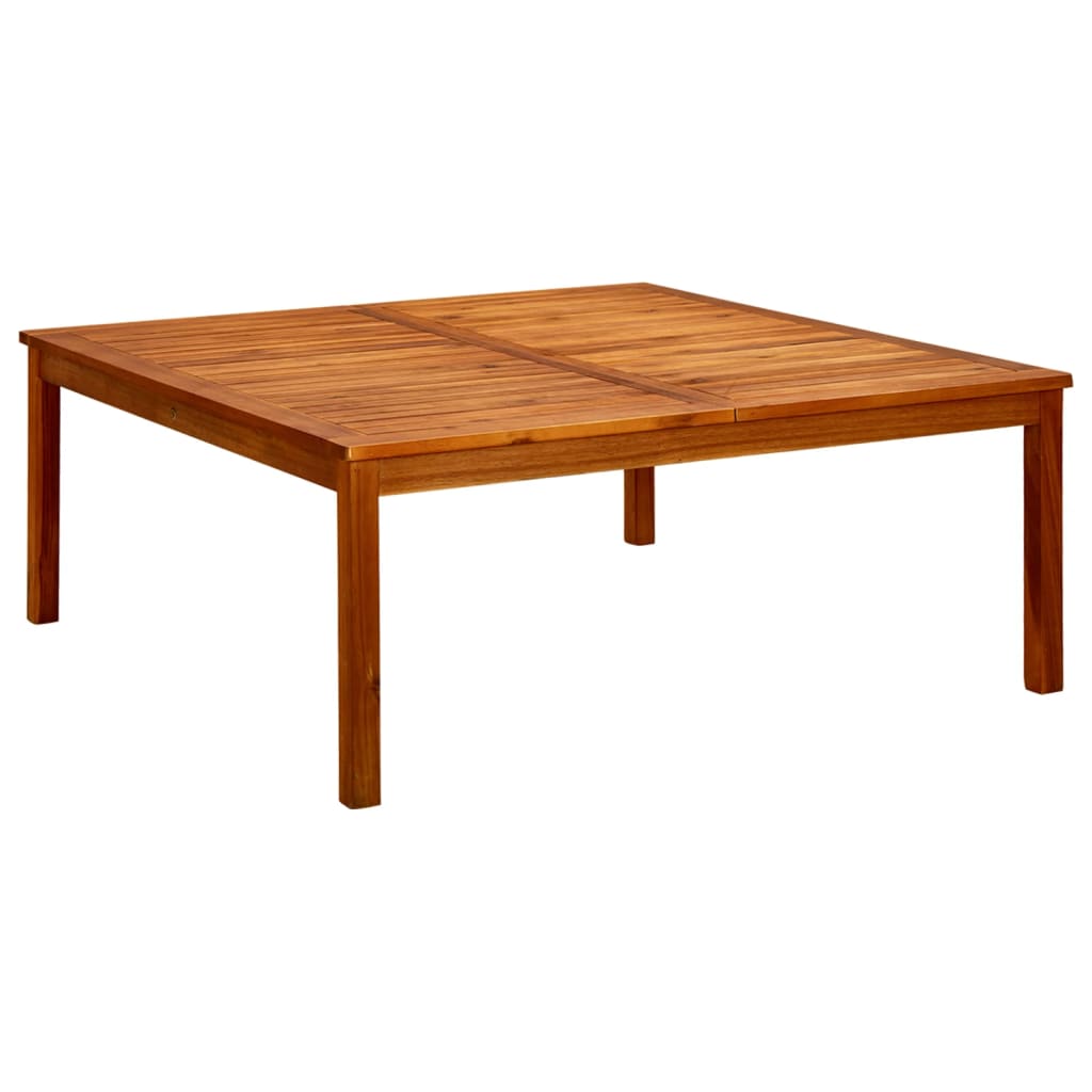 Vetonek Mesa de centro de jardín madera maciza de acacia 110x110x45 cm