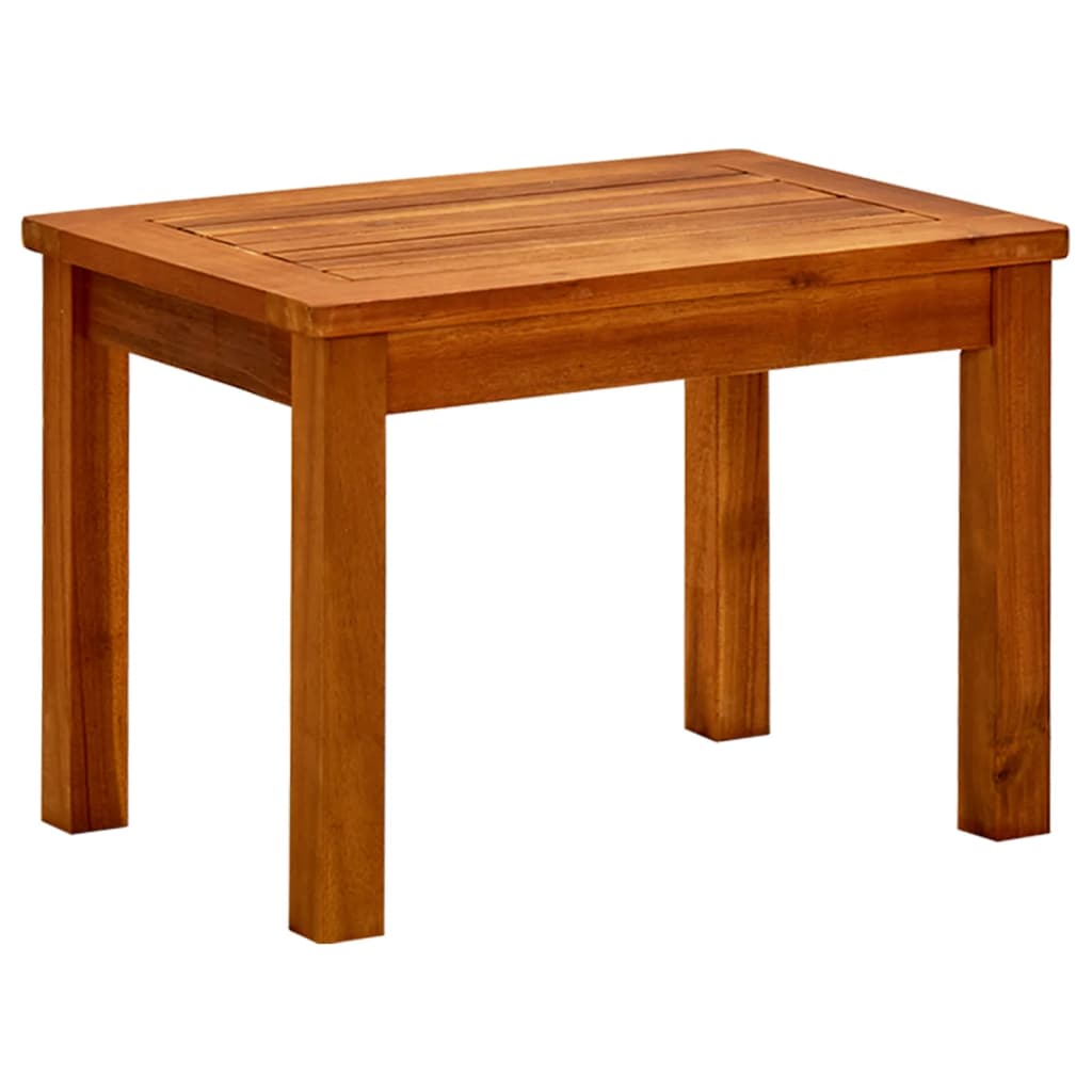 Mesa de centro de jardín madera maciza de acacia 50x35x36 cm