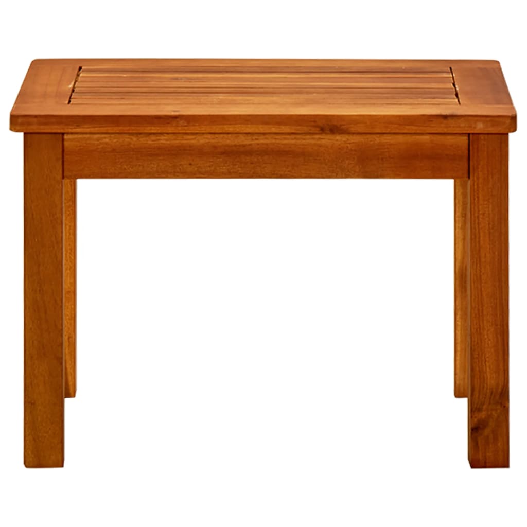 Mesa de centro de jardín madera maciza de acacia 50x35x36 cm