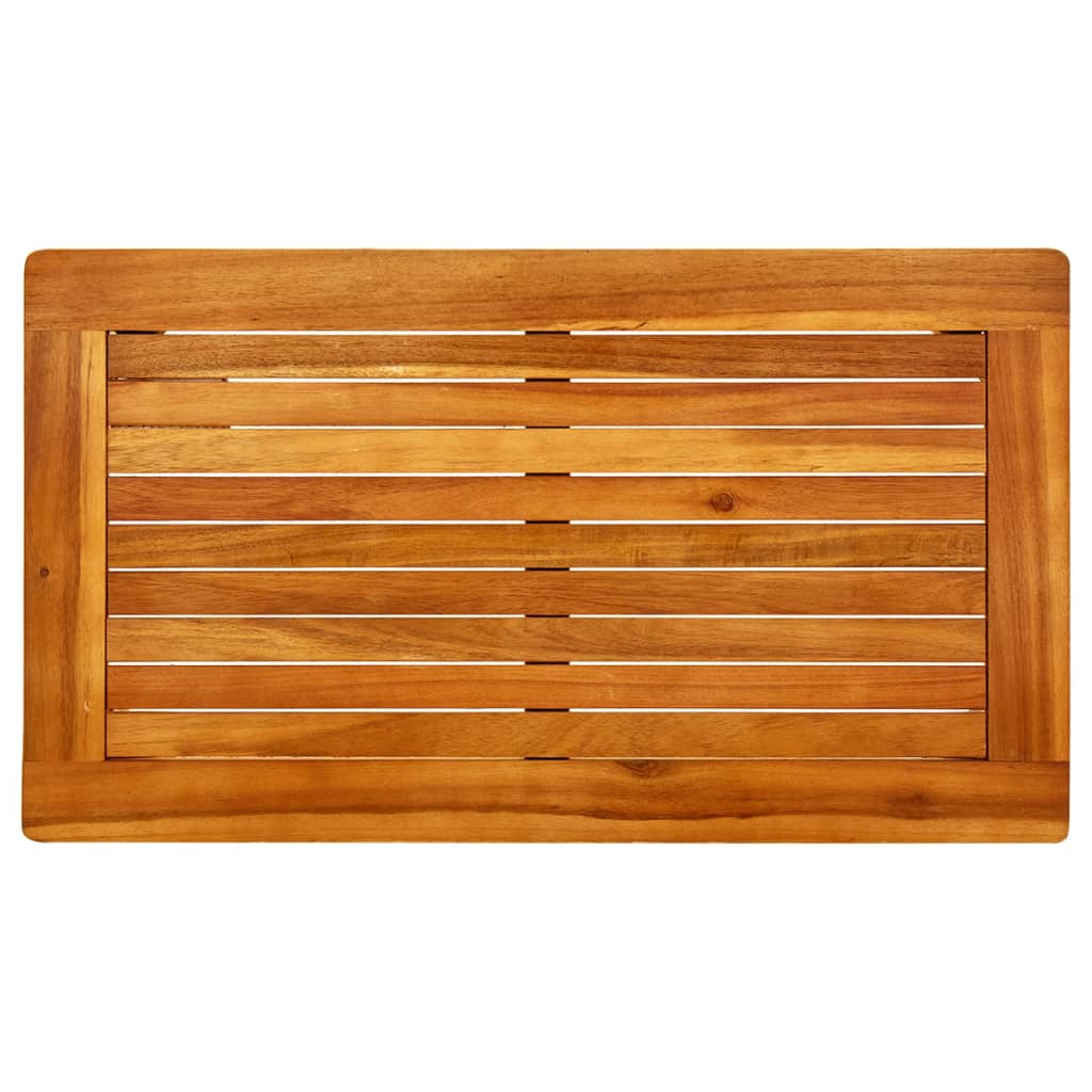 Mesa de centro de jardín madera maciza de acacia 70x40x36 cm vidaXL