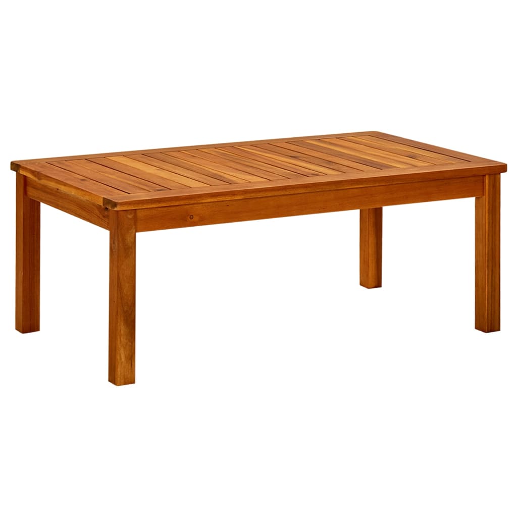 Vetonek Mesa de centro de jardín madera maciza de acacia 90x50x36 cm