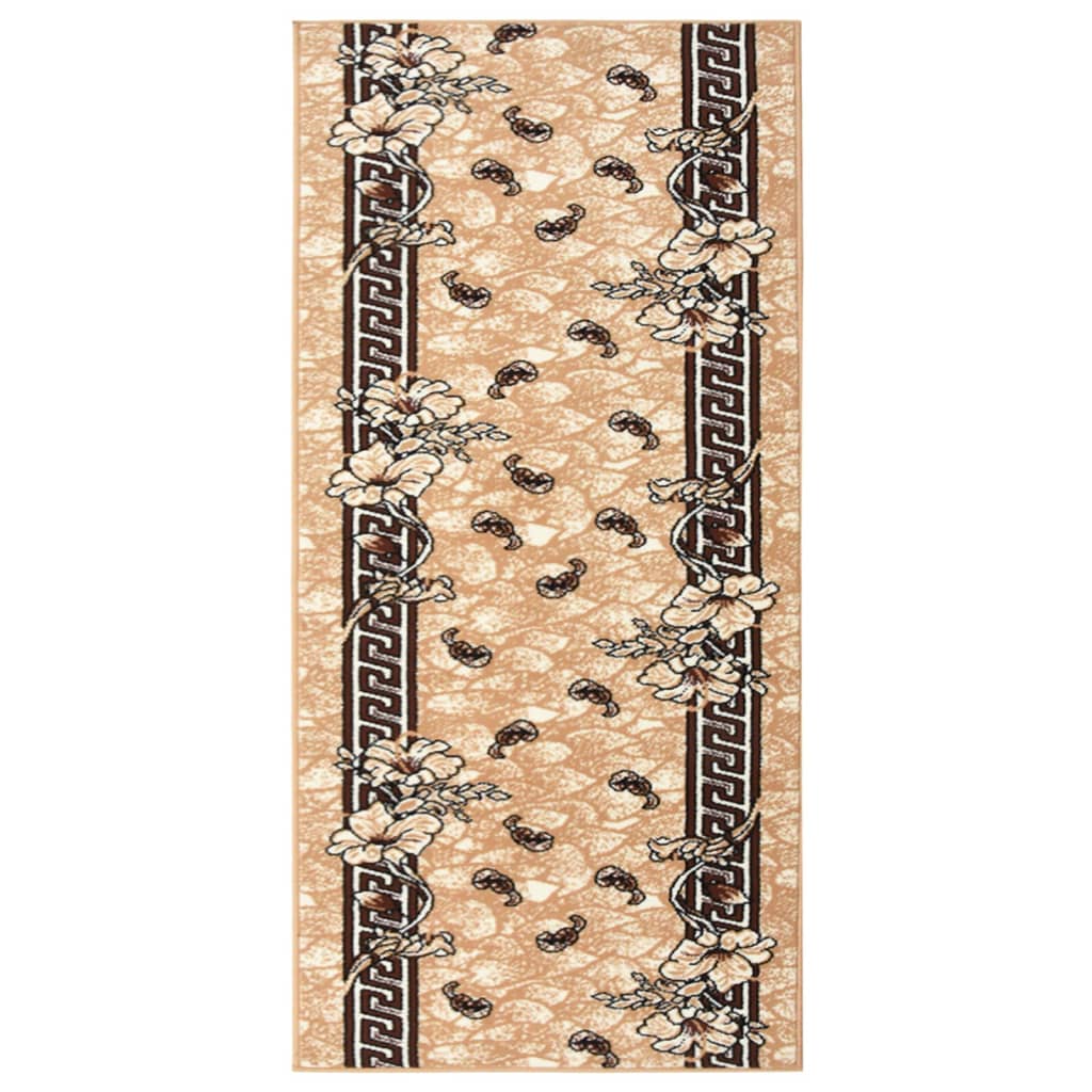 Alfombra de pasillo BCF beige 100x200 cm