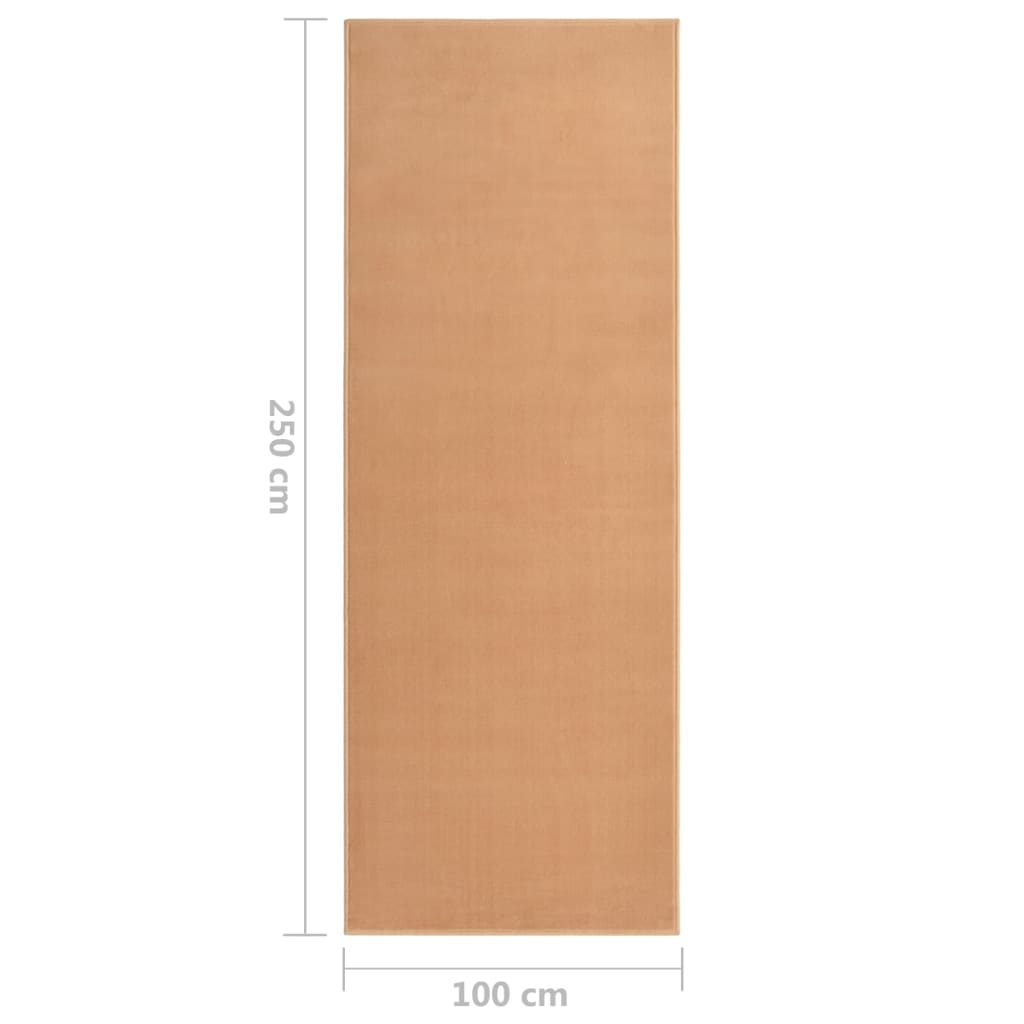 BCF BEIGE 100x250 cm catifa del corredor