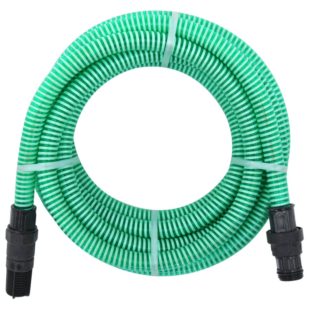 Vetonek Manguera de succión con conectores de PVC PVC verde 26 mm 4 m