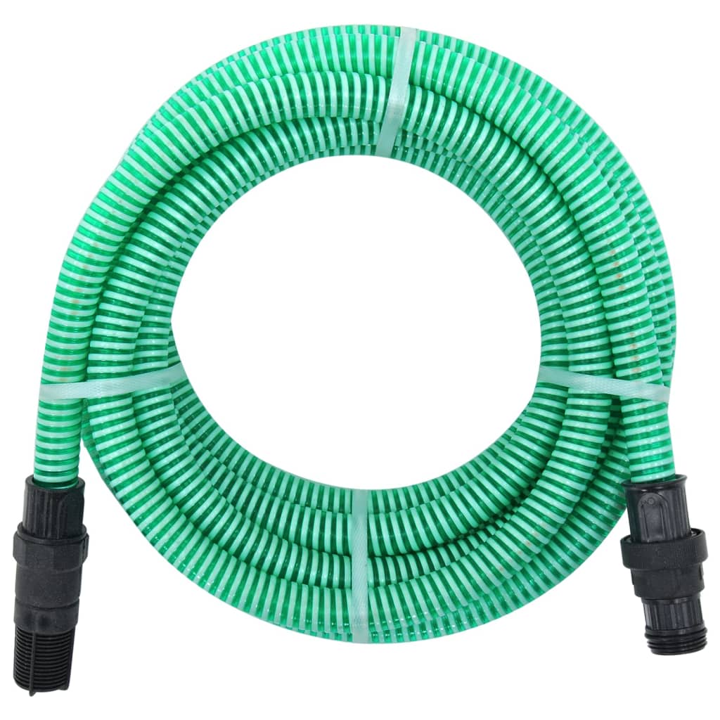 Vetonek Manguera de succión con conectores de PVC PVC verde 26 mm 7 m