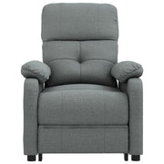 Sillón reclinable eléctrico de tela gris oscuro V9902 Vetonek