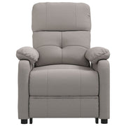Sillón reclinable eléctrico tela gris taupé V9971 Vetonek
