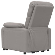 Sillón reclinable eléctrico tela gris taupé V9971 Vetonek