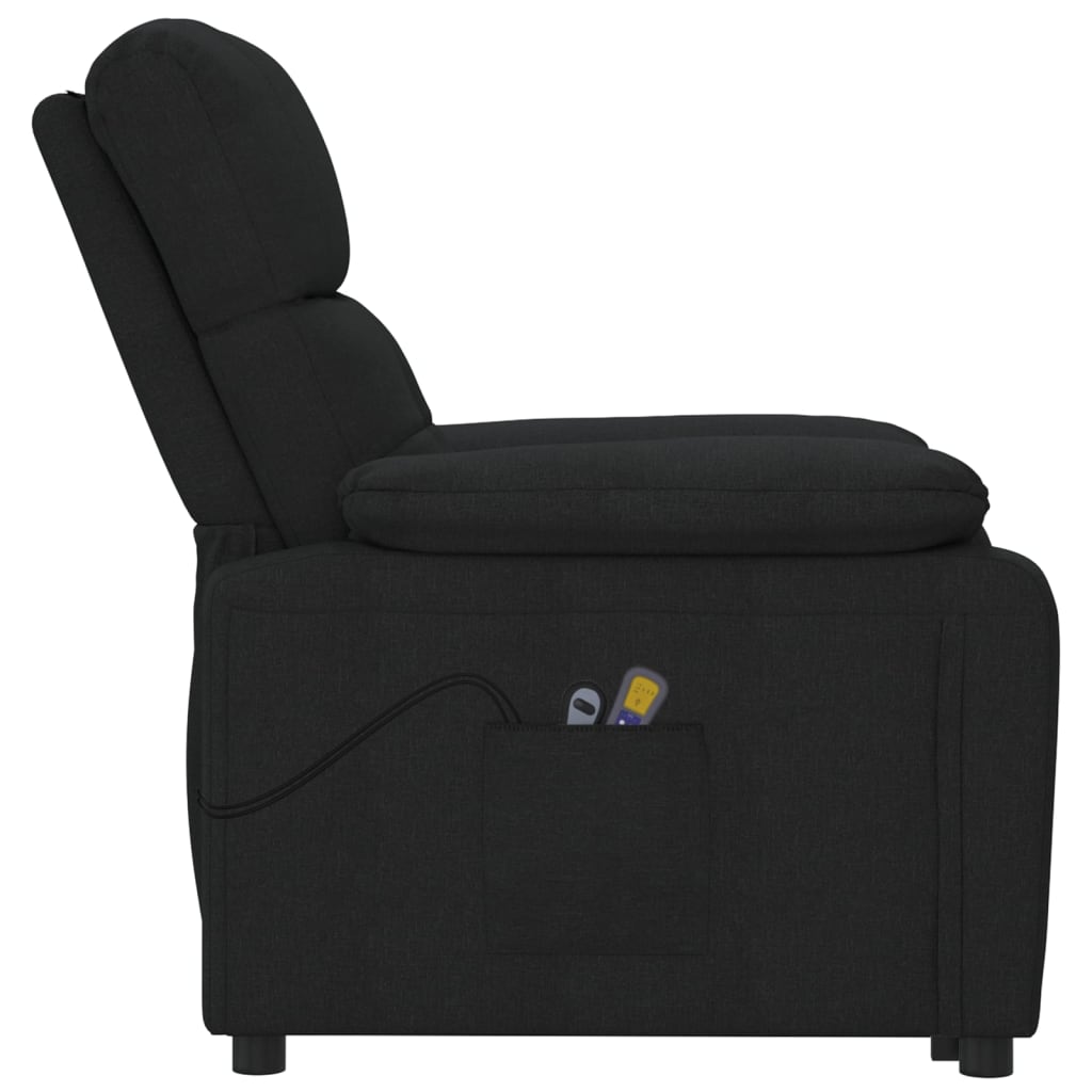 Sillón de masaje eléctrico tela negro V0014 Vetonek