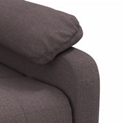 Sillón de masaje eléctrico tela marrón oscuro V0045 Vetonek