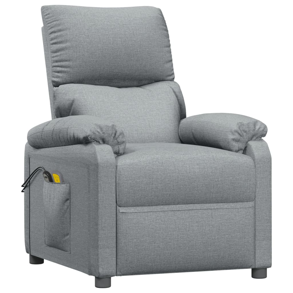 Tissu gris clair en fauteuil de fauteuil électrique