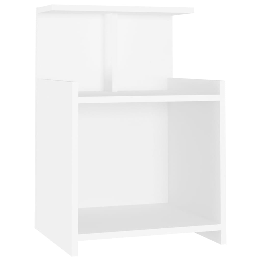 Mesitas de noche 2 uds madera blanco 40x35x60 cm - Vetonek