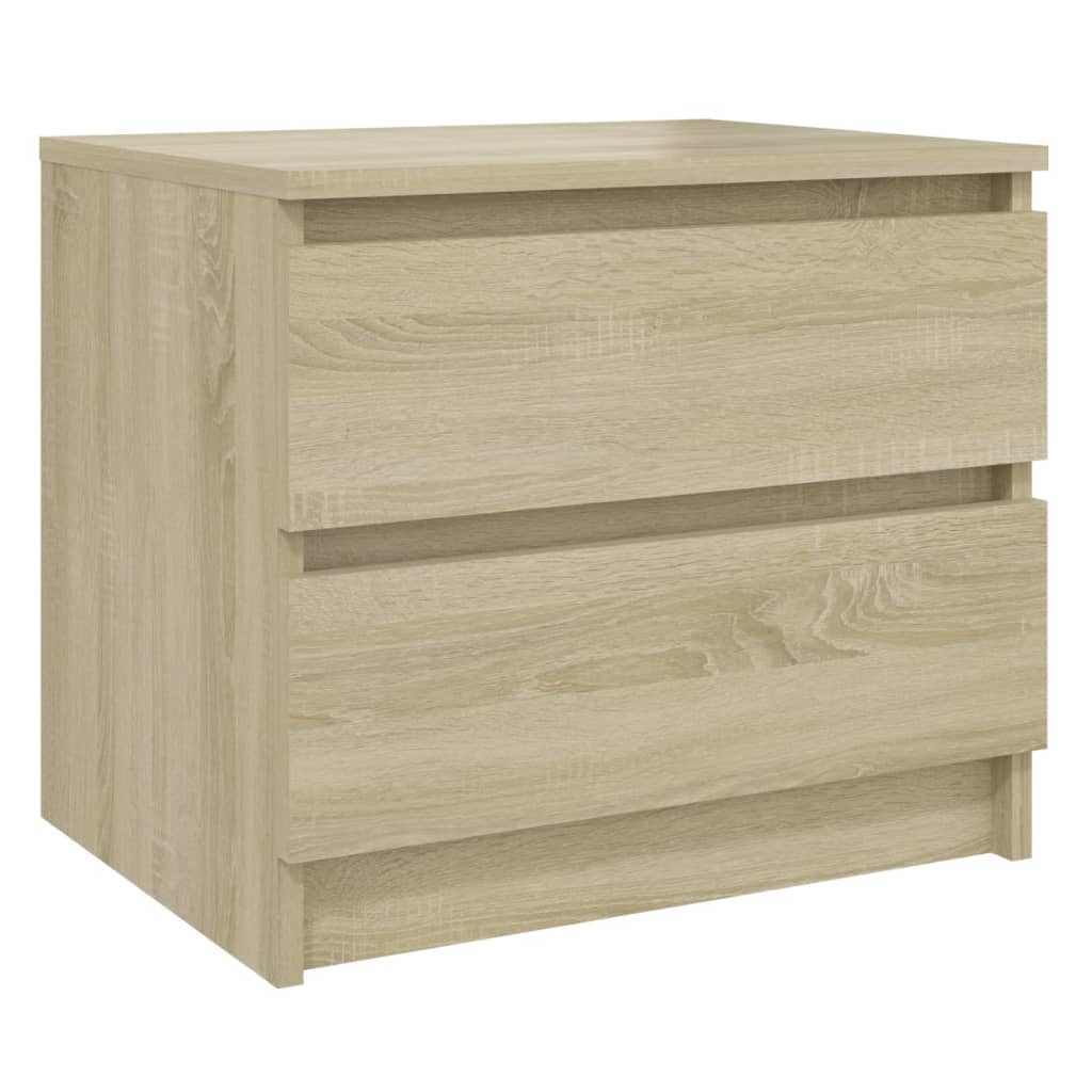 Mesita de noche madera roble Sonoma 50x39x43,5 cm - Vetonek