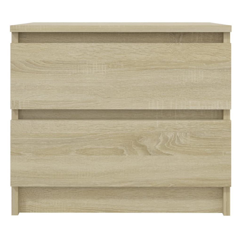 Mesita de noche madera roble Sonoma 50x39x43,5 cm - Vetonek