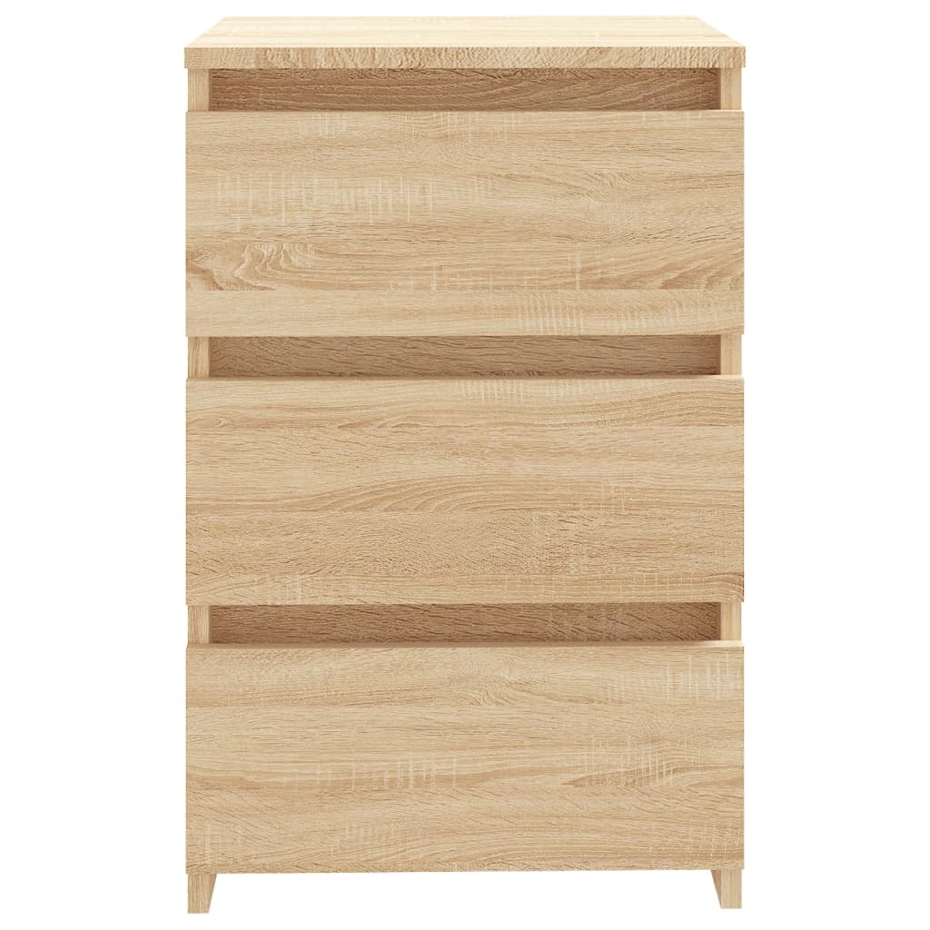 Mesita de noche madera roble Sonoma 40x35x62,5cm