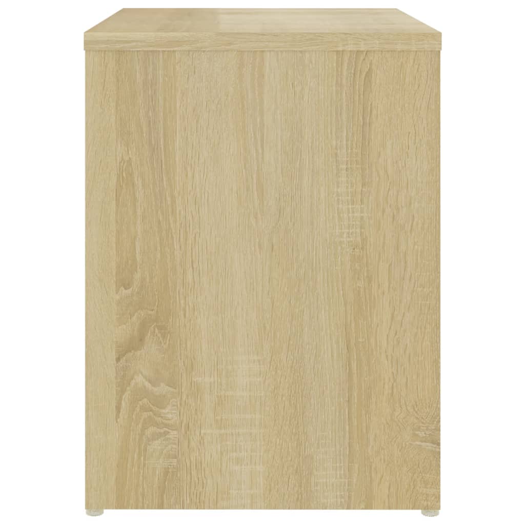 Mesita de noche madera contrachapada roble sonoma 40x30x40 cm vidaXL