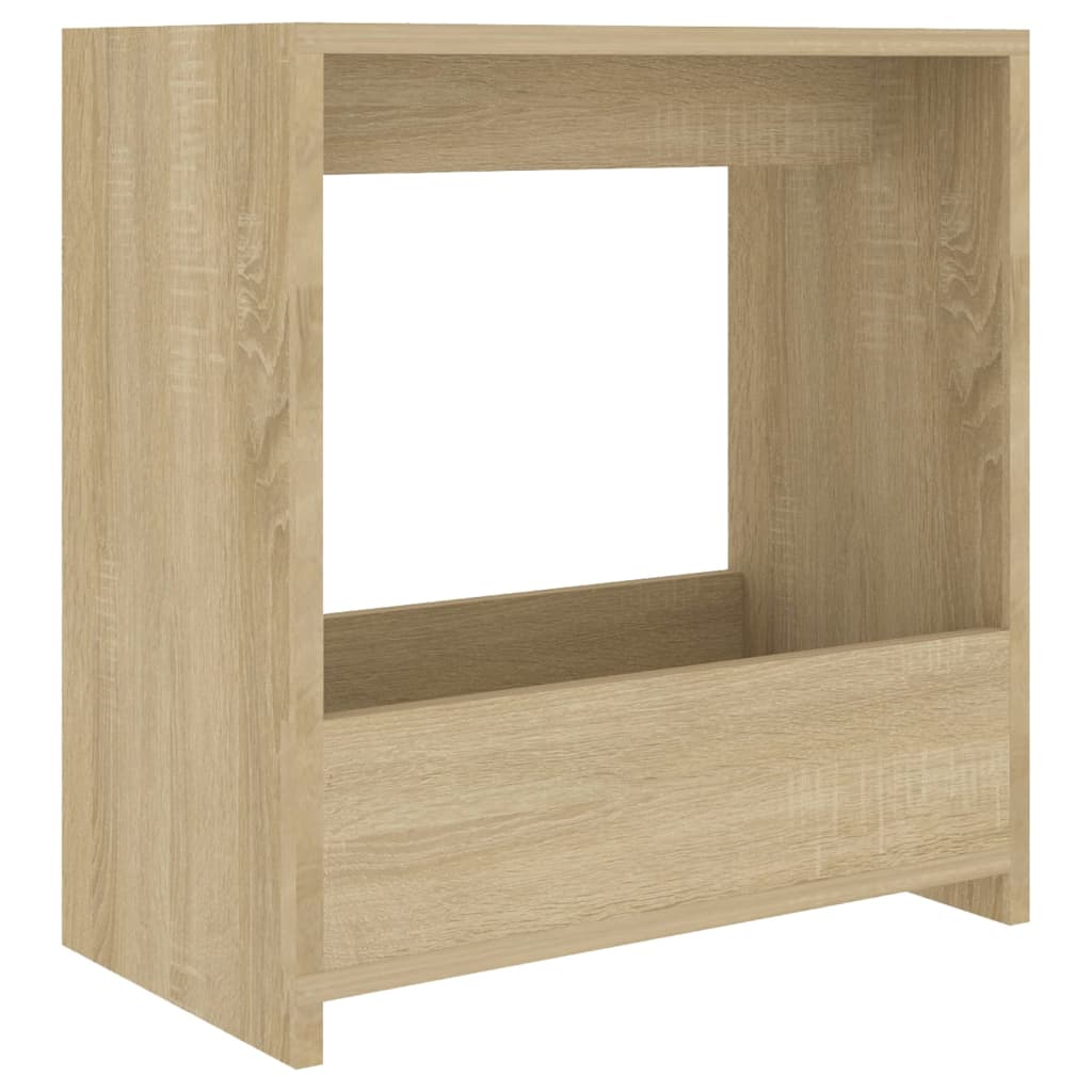 Mesa auxiliar de madera roble Sonoma 50x26x50 cm vidaXL