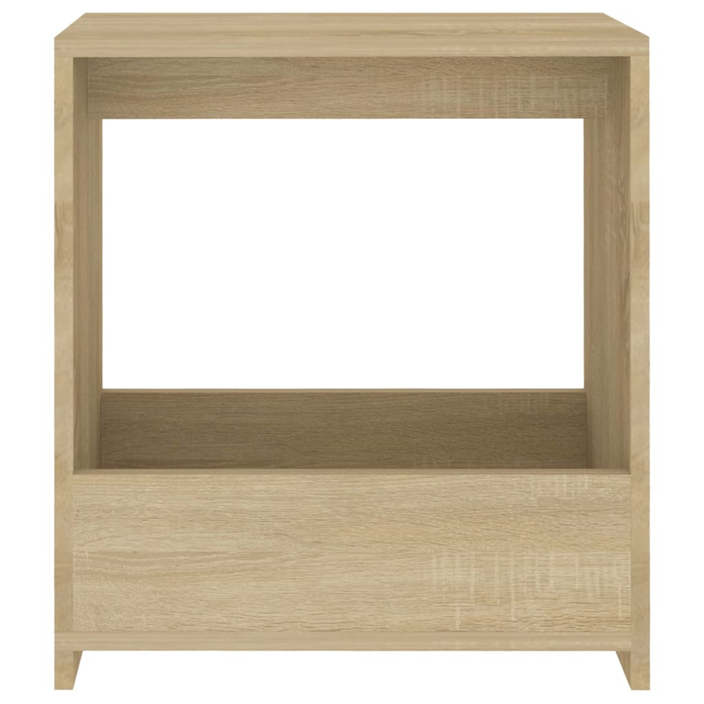 Mesa auxiliar de madera roble Sonoma 50x26x50 cm vidaXL