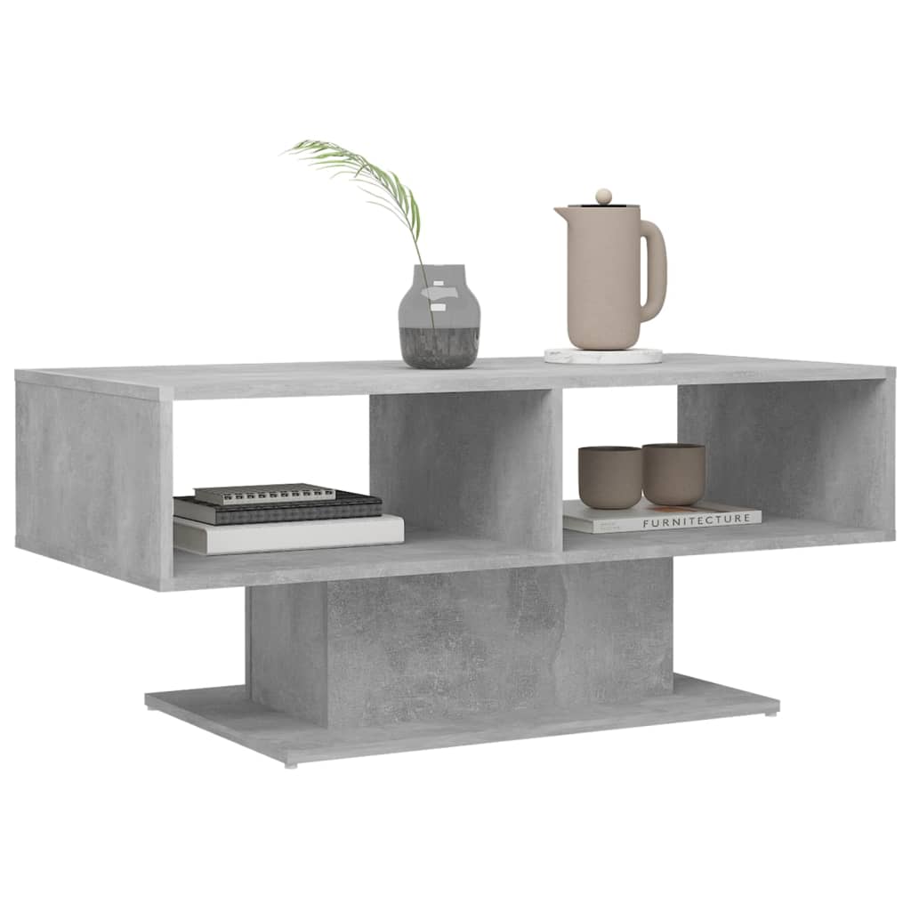 Mesa de centro gris hormigón 103,5x50x44,5 cm vidaXL