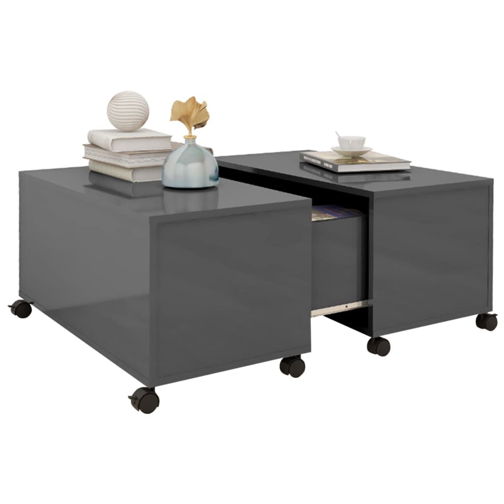 Wood Zentro Gray Gray Mahaia 75x75x38 cm