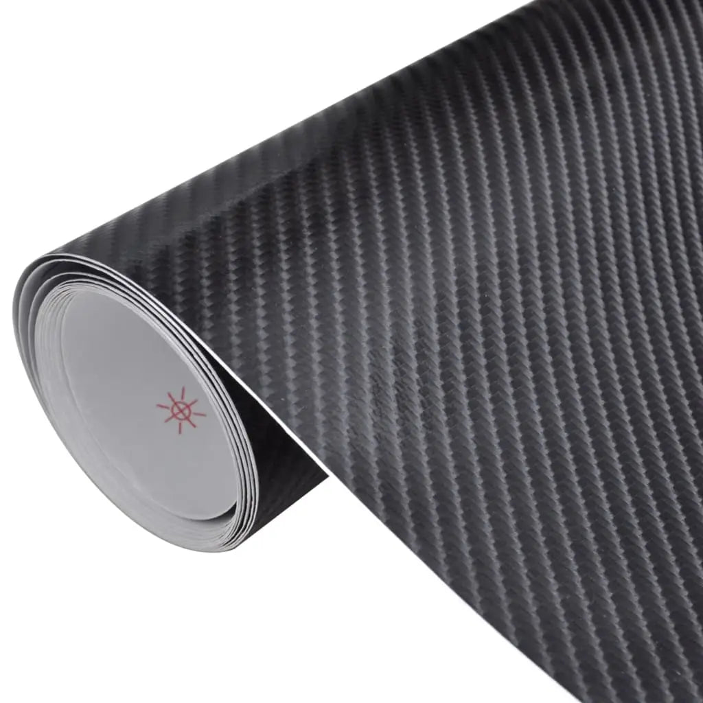 Vetonek Láminas 4D para coche 2 uds negro mate 100x150 cm+50x150 cm