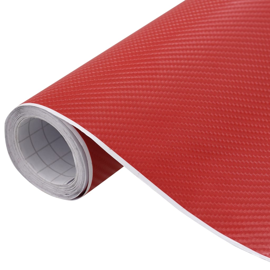 Vetonek Lámina para coches 4D rojo 100x150 cm