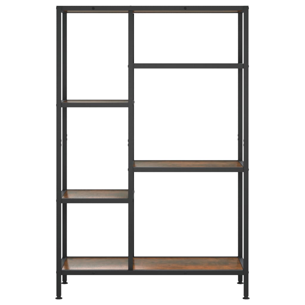 80x30x120 cm wood and steel shelf