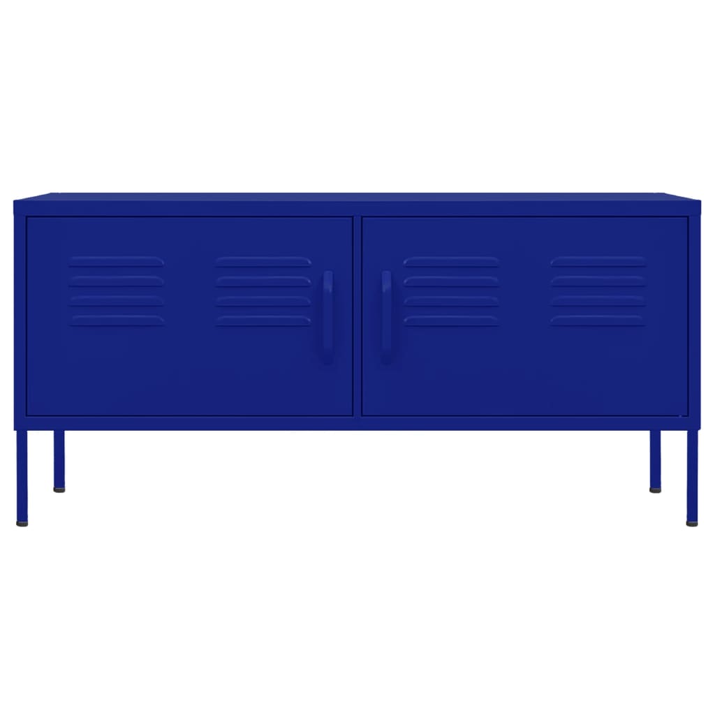 Mueble para TV de acero azul marino 105x35x50 cm