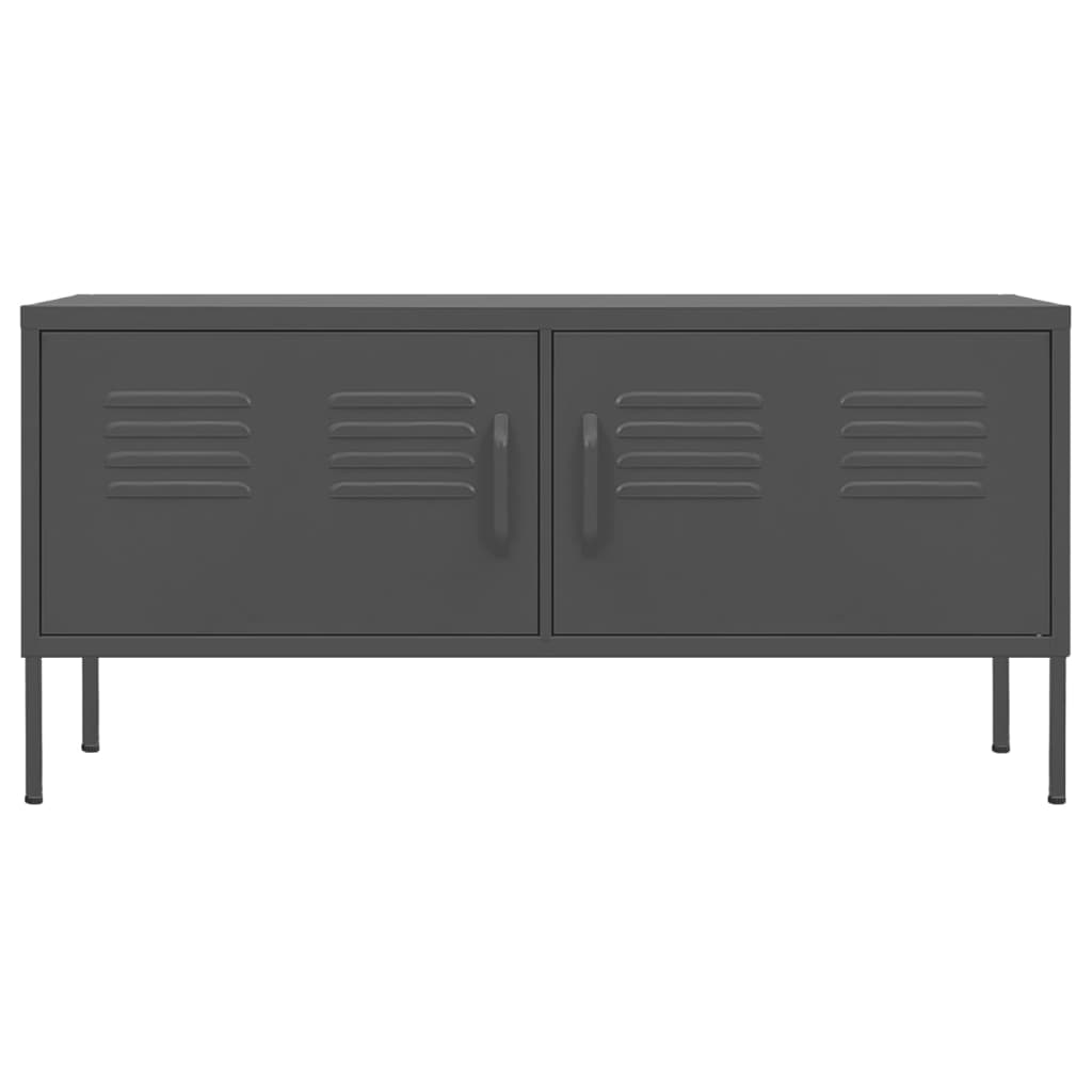 TRCite Grey Steel TV -Schrank 105x35x50 cm